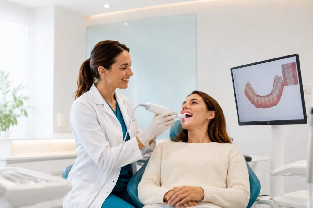 Digital intraoral scanning and 3D planning